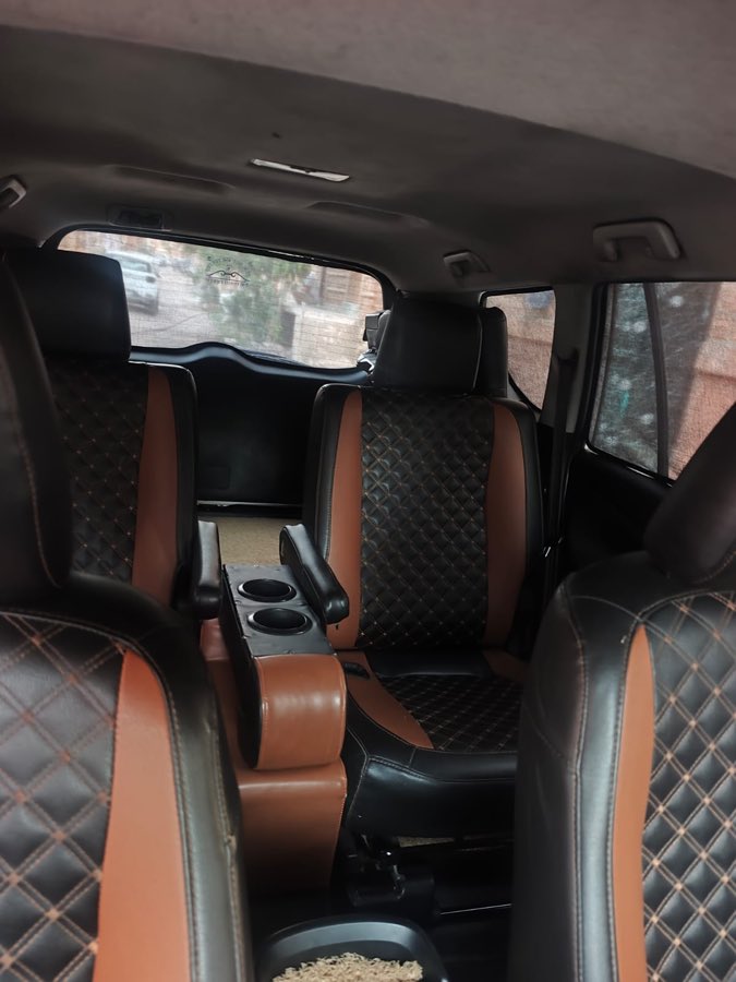 The cabin of one of our SUVs