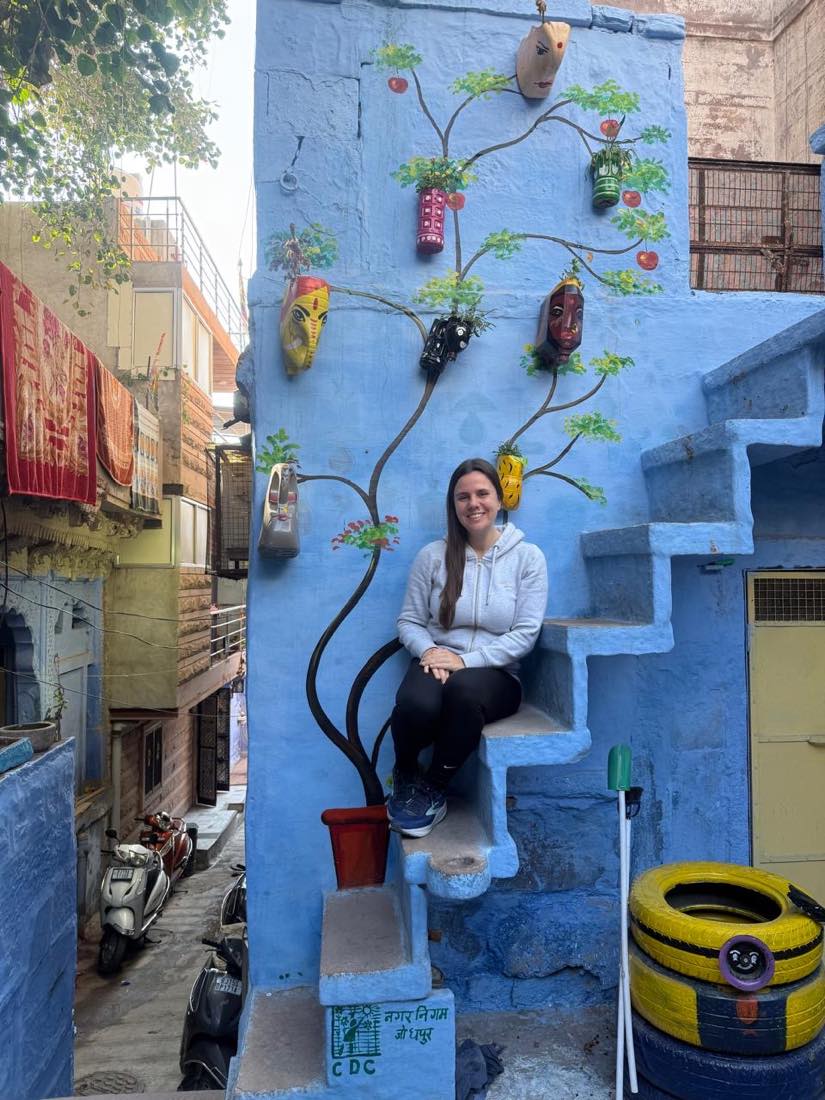 The painted tree staircase
